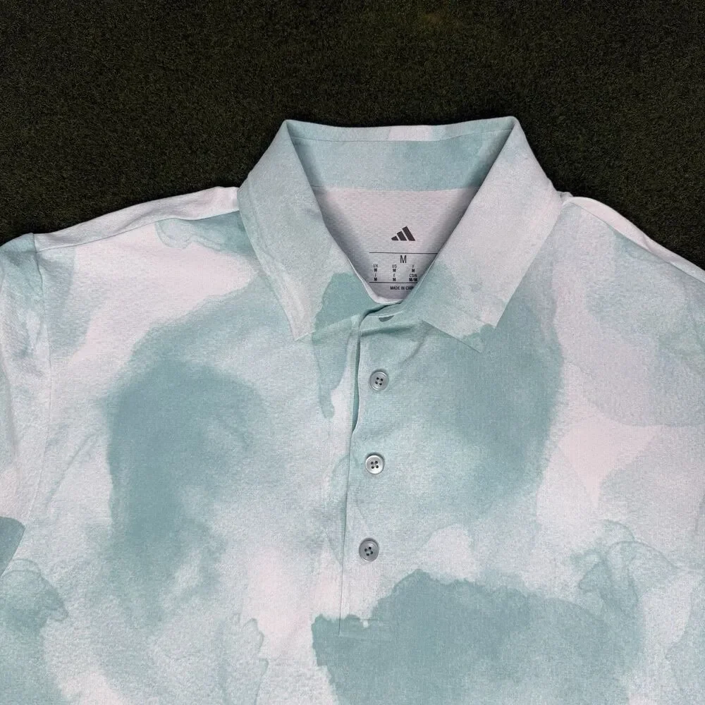 Sz M Adidas Ultimate365 Printed Cool Feeling Tour Polo Shirt JY3962 Men’s $100